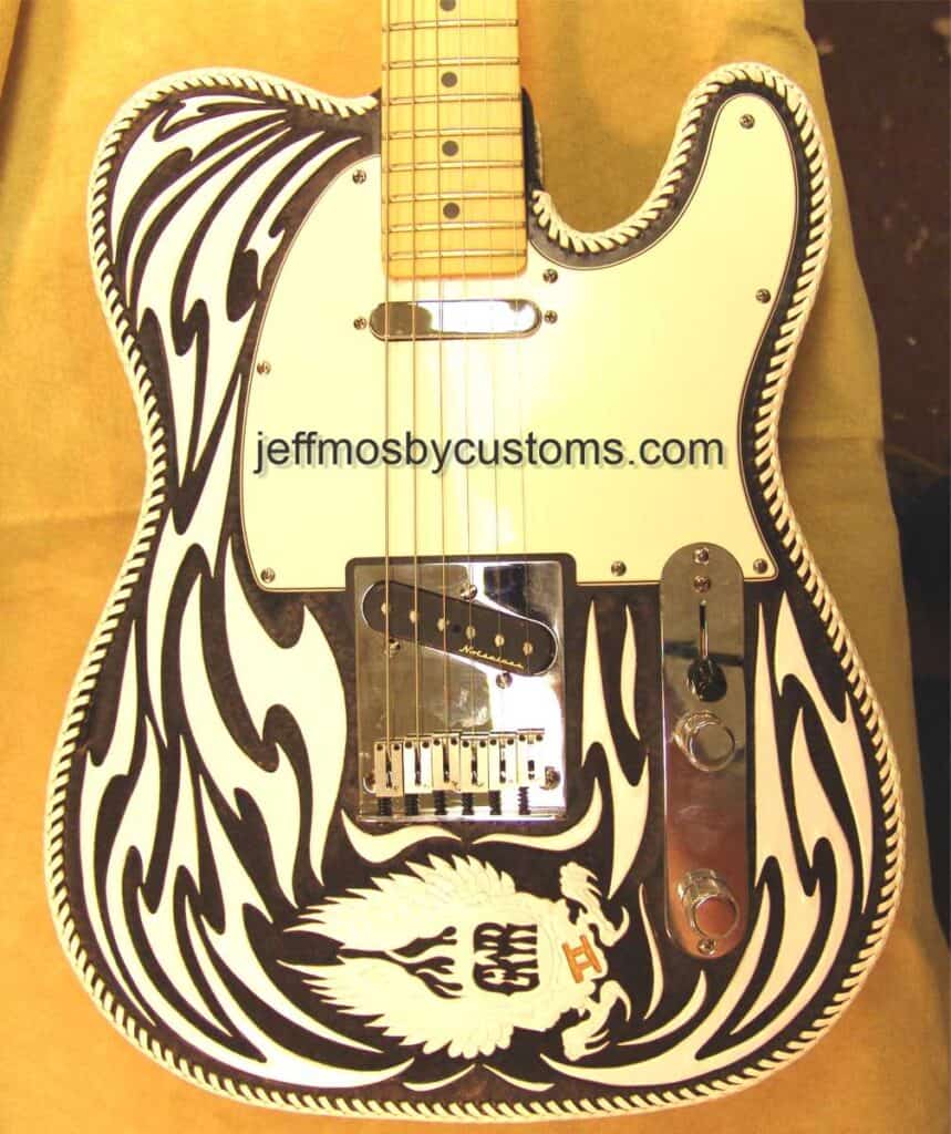 Telecaster Cover with Flame Pattern by Jeff Mosby
