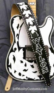 Waylon Jennings Tribute Guitar Strap and Cover